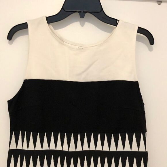 Bailey 44 Black/White/Blue Dress, Size Large - Picture 2 of 7
